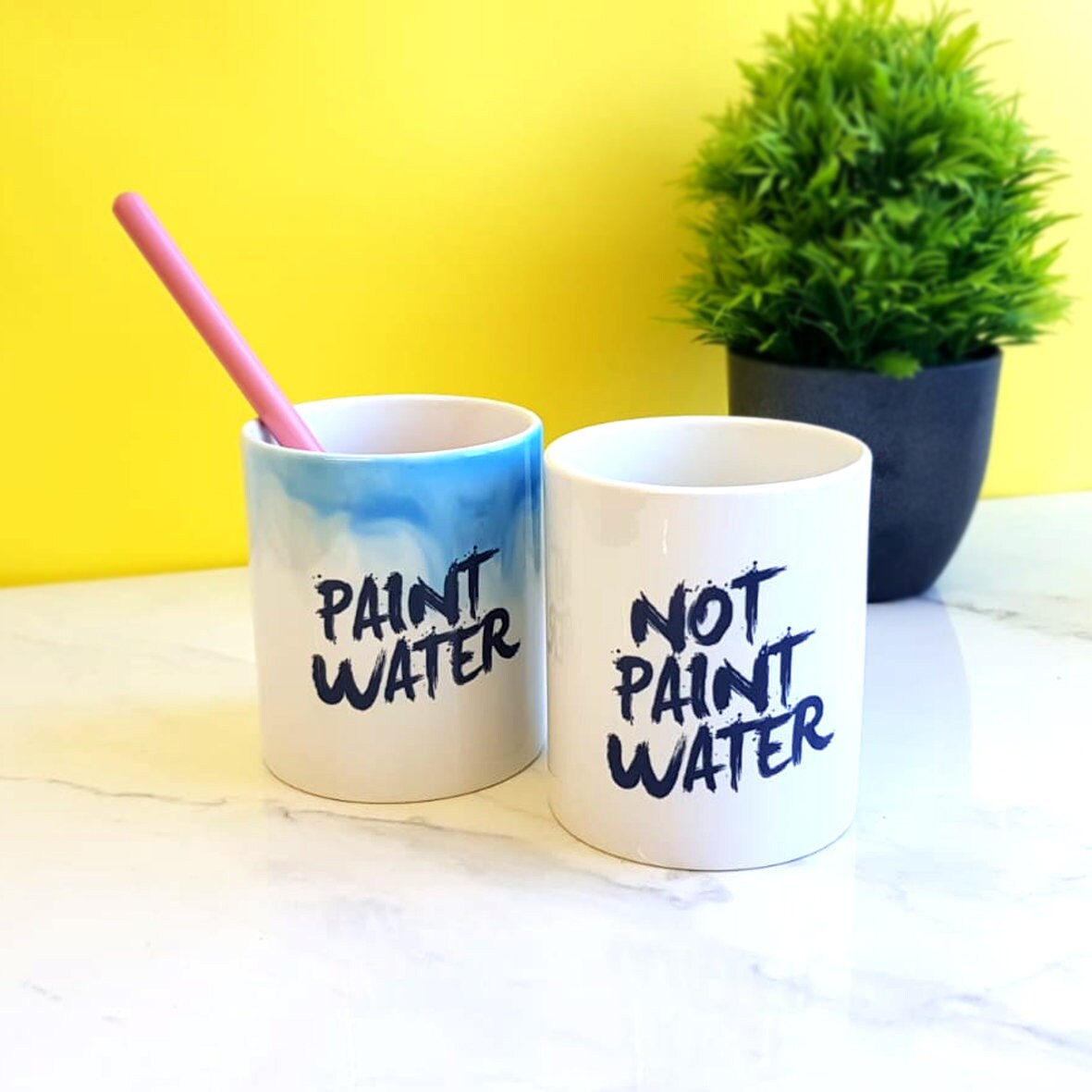 Paint Water & Not Paint Water Pots Brushes Pot Funny Gift Etsy