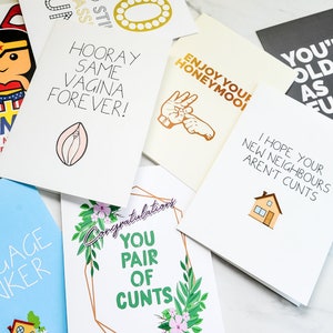 Funny & Rude Birthday Card For Girlfriend - I've Seen Your Fanny - Lesbian Birthday Cards - Wife Birthday Card - TH-016 image 4