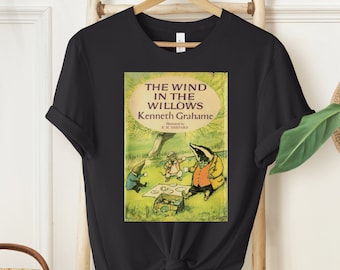 Wind in the Willows Book Cover Tee, Retro Book Lovers Shirt