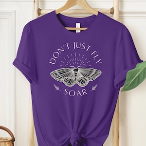 Don't Just Fly Soar Positive Affirmational Gift-For-Friend, Mental Health Gift For-Her, Self Loving Gift, Gifted Mental Health Shirt