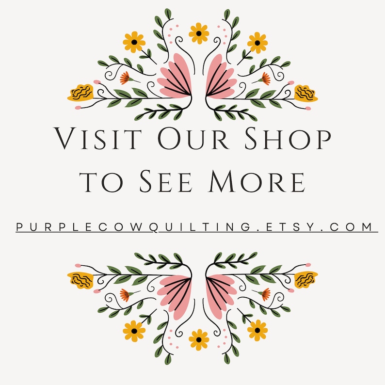 visit our shop to see more at purplecowquilting.etsy.com