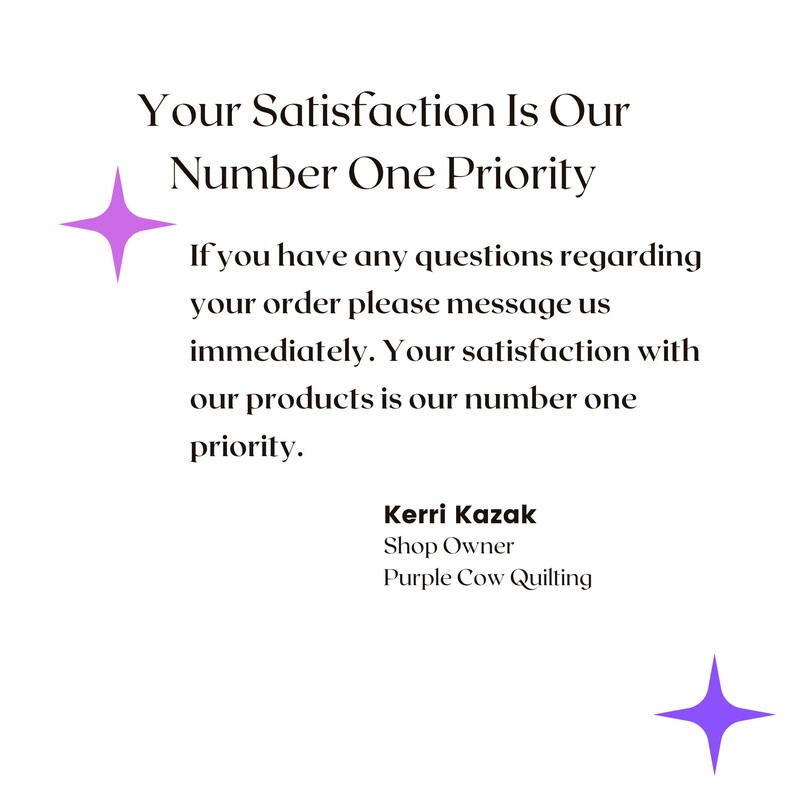 Your satisfaction is our number one priority