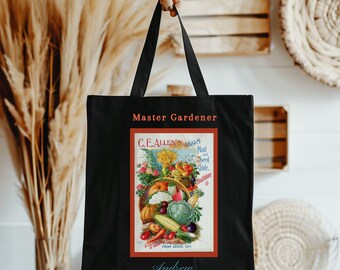 Persönliches Geschenk für Gartenliebhaber: Vintage-Taschen mit Blumenmuster für Gärtner – Individuell gestaltete Geschenktasche zum Muttertag