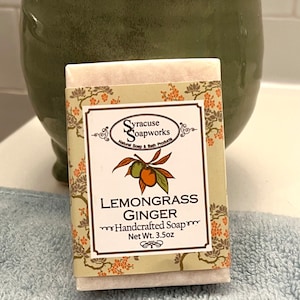 Lemongrass Soap with Botanical Essential Oil Hand Made All Natural  - No Animal Testing