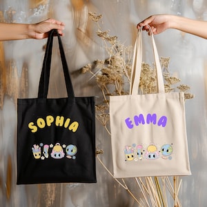 Sac fourre-tout personnalisé pour enfant avec prénom, cadeau de rentrée personnalisé, cadeau de rentrée scolaire, cadeau personnalisé-prénom pour petite-fille