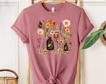 Camiseta Moody Wildflower - Regalo para ella de Darkacademia