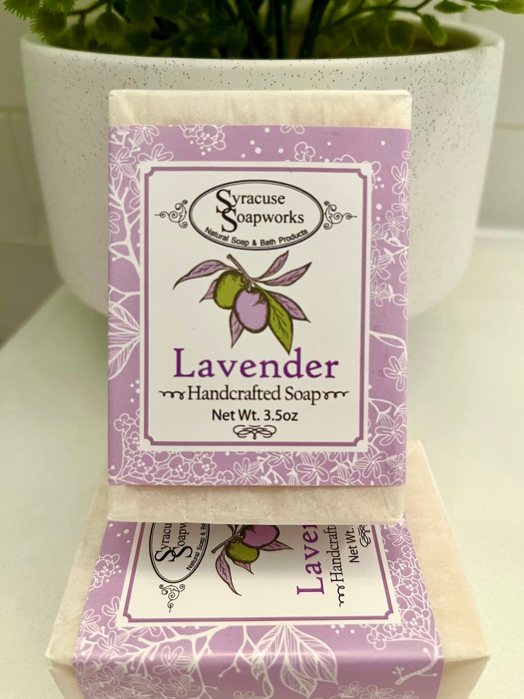 Handmade Lavender Essential Oil Soap - Botanical Bar Soap - Etsy