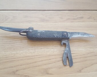 Space Blue Finish EDC box opener self defence Custom Handmade Titanium Death Star Marlin Spike Kubaton
