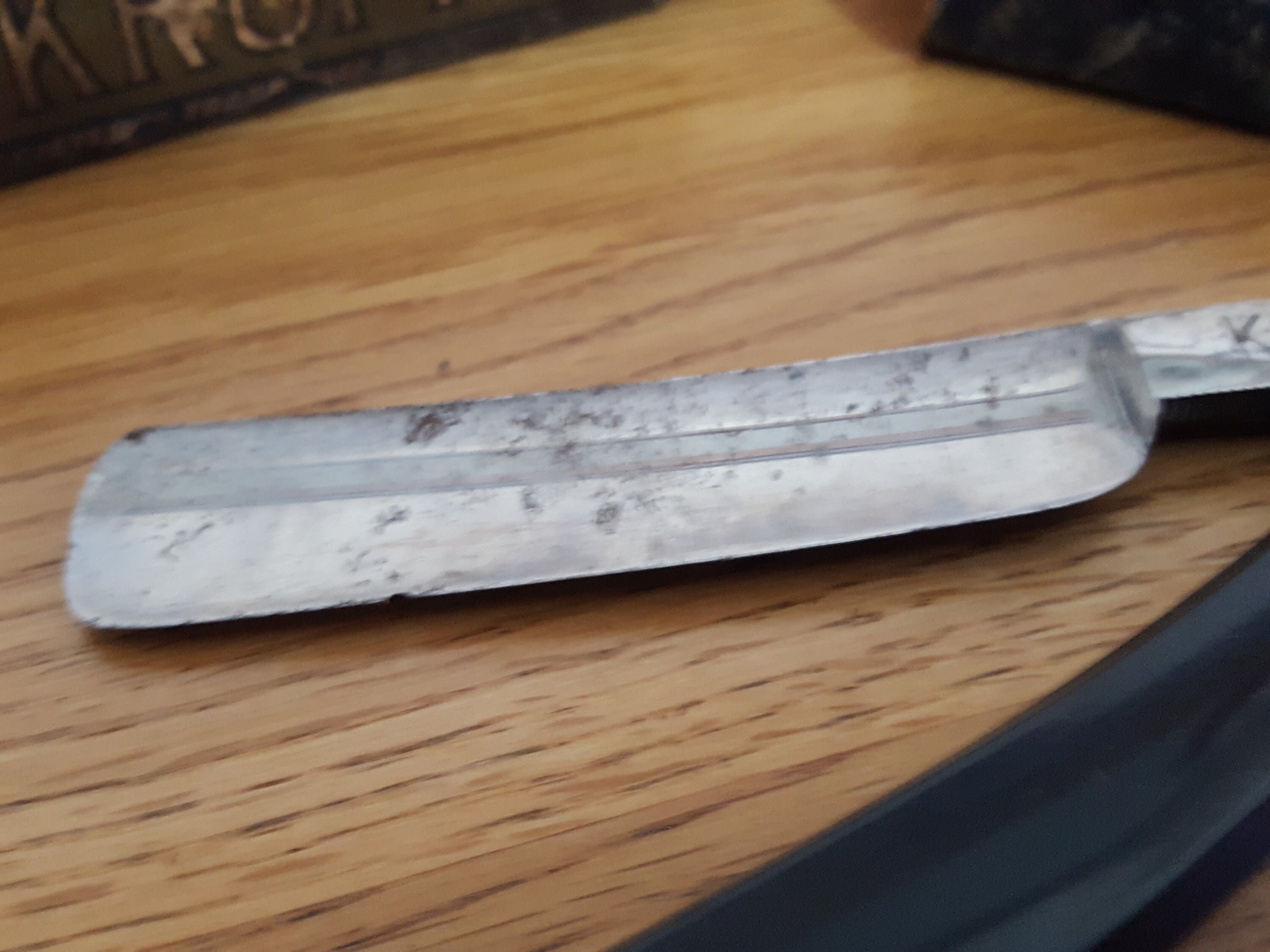 Vintage Kropp Straight Razor: Sheffield Cut Throat Razor, Boxed