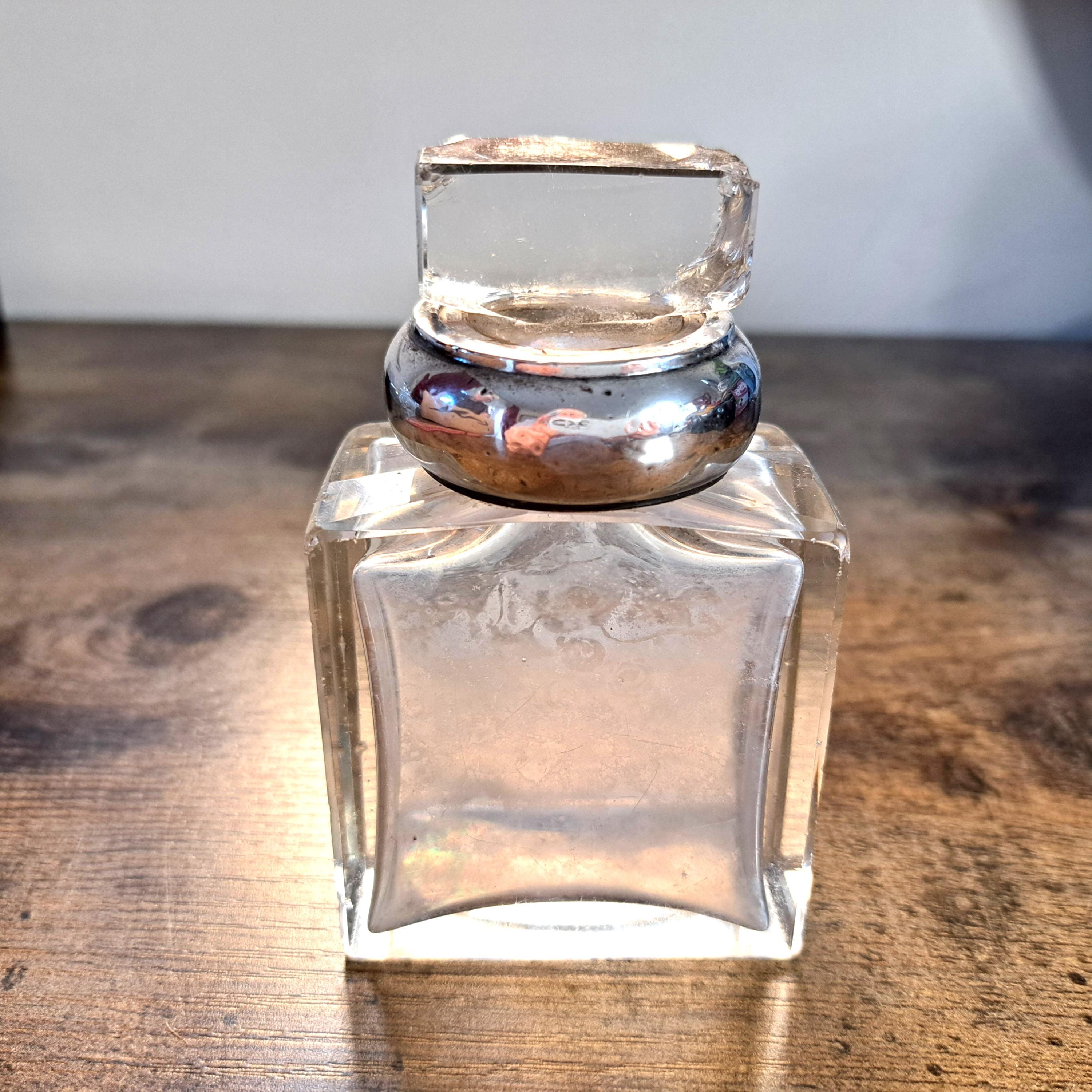 Vintage Silver Collar Perfume Bottle - Etsy