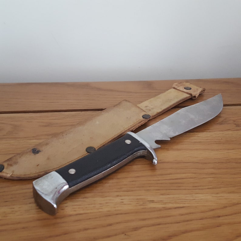 Vintage Albacete Fixed Blade Knife Spanish Knife leather Etsy