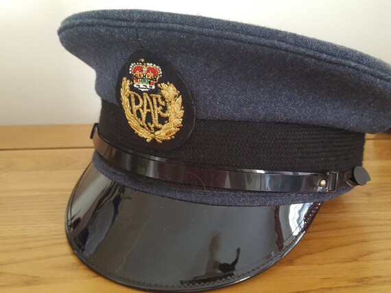 Vintage RAF Hat Military Peaked Cap RAF 