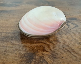 Antike Muschelbox, Klapphalter, Muschelschachtel