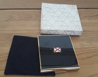 Stratton Powder Compact, Vintage Kosmetik, Gesichtspuder, Make up, Damen Schönheit, Toilettenartikel, Eitelkeit