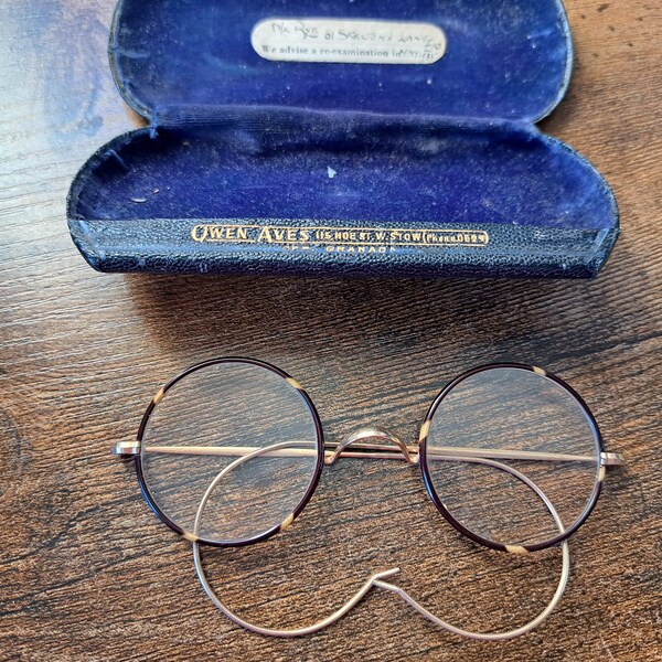 Antique Tortoiseshell  Glasses, Vintage spectacles, eye glasses, frames