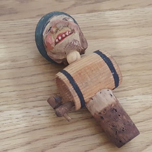 Vintage Flaschenstopper aus Holz, Neuheit Getränke Kork, Flaschenstopper, Barware