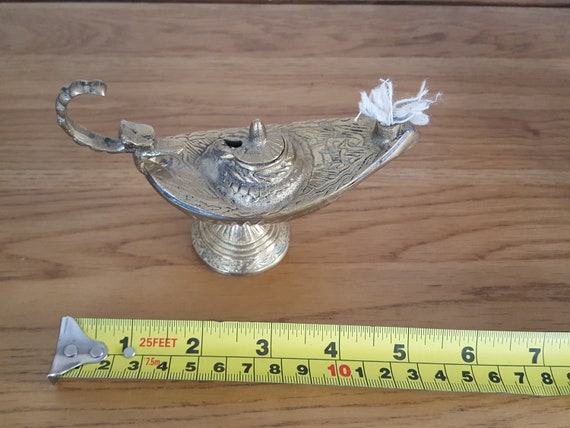 Vintage Aladdin Lamp, Home Decor, Altar Decor, Meditation