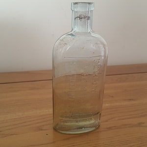 Vintage Glass Medicine Bottle, Collectable bottle, Eye Lotion, Empty Glass Bottle
