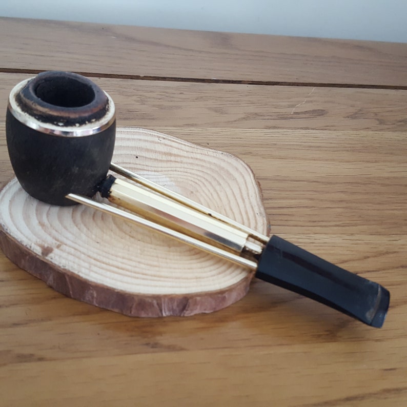 French Tobacco Pipe system pipe scarce pipe Brevete France estate pipe Vintage Jima Smoking Pipe smoking accessory