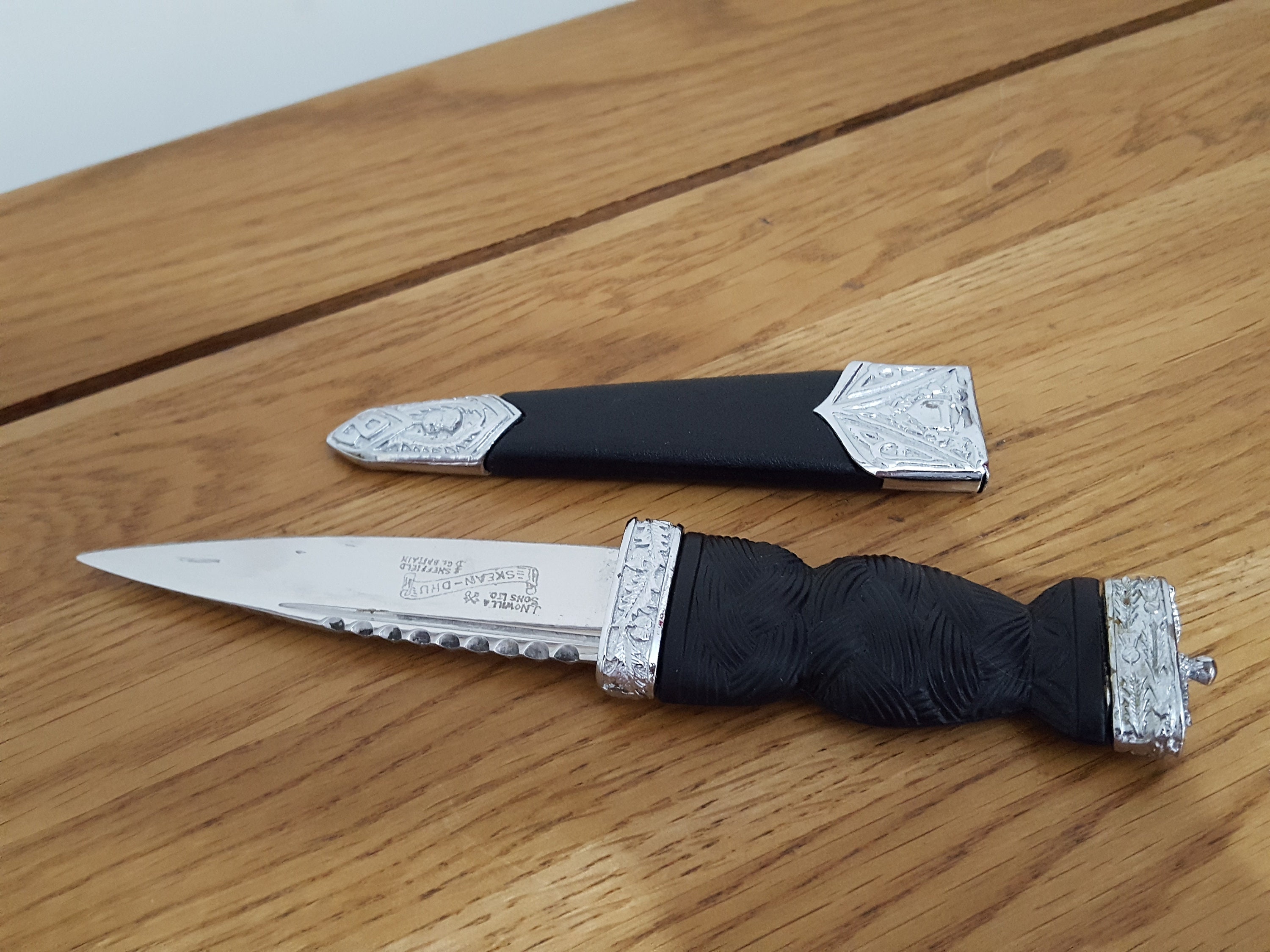 Vintage Sgian dubh Signed J Nowill Sheffield Scottish Knife