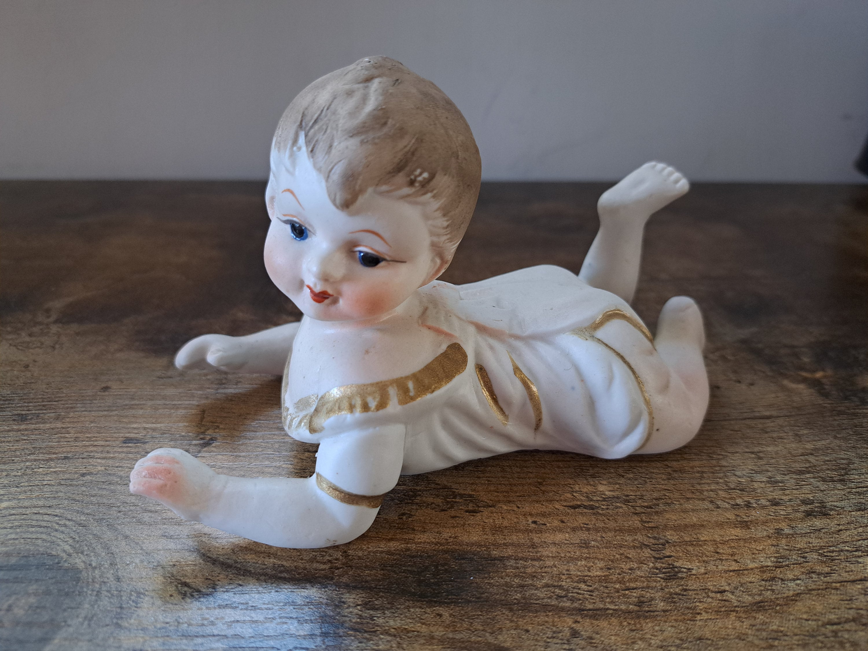 FIGURINE ENFANT époque 1900 Biscuit polychrome EUR 32,00 - PicClick FR