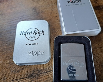 Briquet Zippo vintage, Hard Rock Cafe, New York
