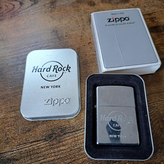 Vintage Zippo Lighter, Hard Rock Cafe, New York - Etsy