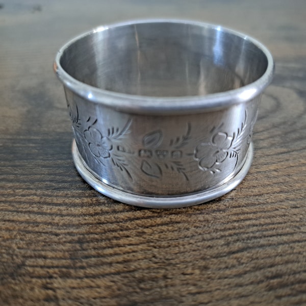 Antique Silver Hallmarked Napkin Ring, Rolason Brothers, Chester, 1902, Serviette Ring