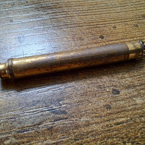 Antique gold plated propelling pencil,  A/F