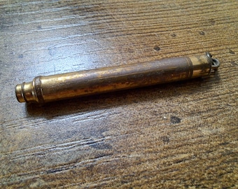 Rare Victorian Telescopic Pencil, FAIRCHILD, Gold Enamel Swiss