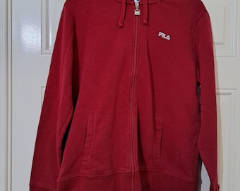 Felpa con cappuccio Fila vintage, taglia grande