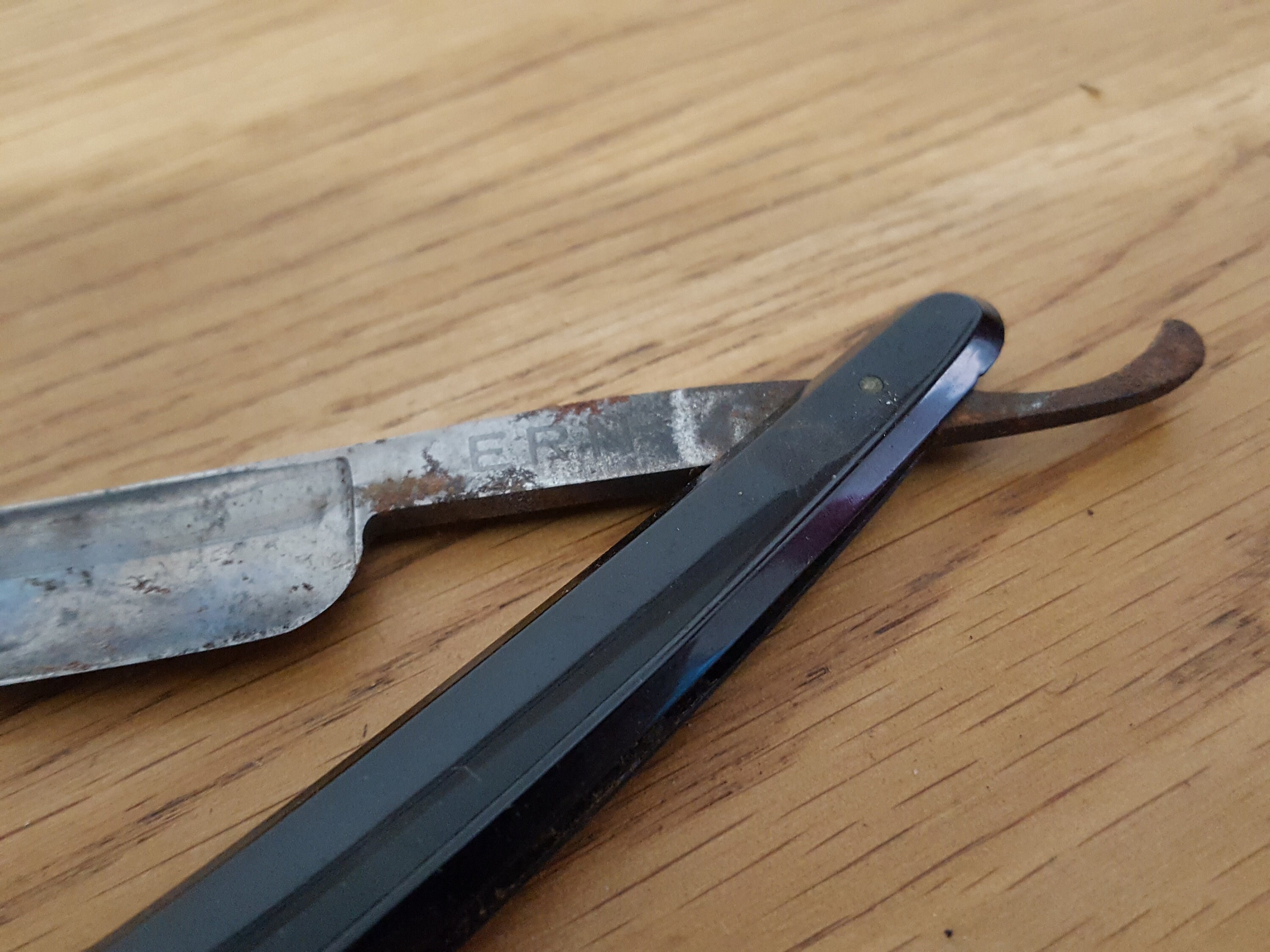 Antique Carl Friedrich Ern Straight Razor: German Cut Throat Razor - Etsy