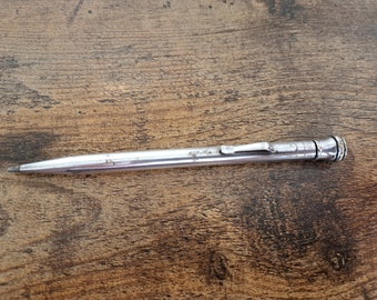 Vintage Wahl Eversharp Propelling Pencil, Silver Plate Pencil, writing, office