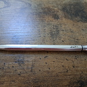 Vintage Sterling Silver Propelling Pencil, Solid silver pencil, writing, office, Untested