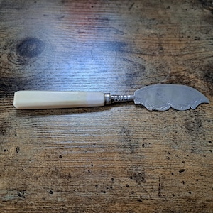 Antique Georgian Hallmarked Silver Fish Slice, 1790