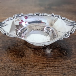 Antique Silver Bon Bon Dish, Joseph Cook and Son, 1909, Edwardian Solid Silver Dish, trinket dish, pin dish