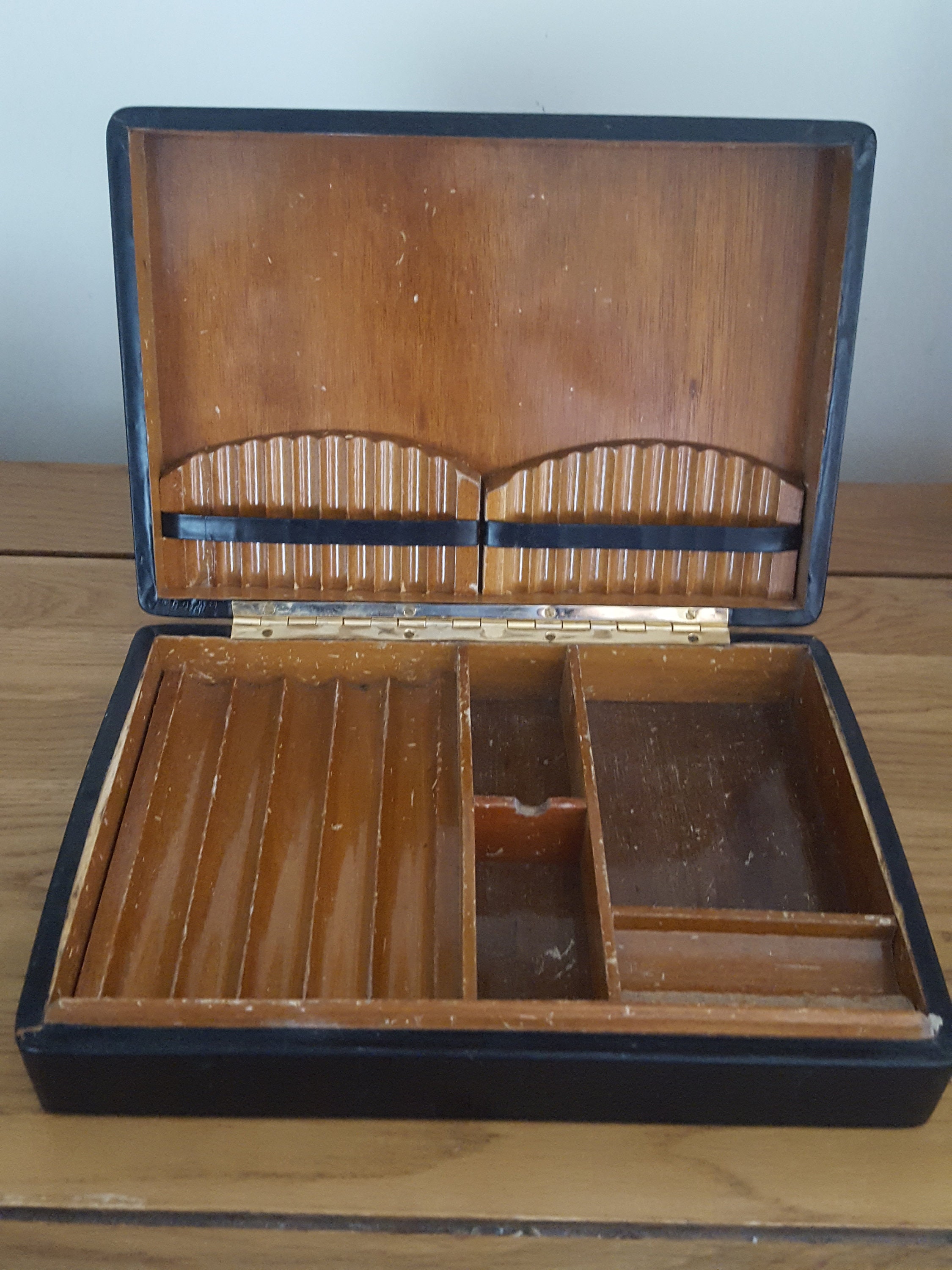 Vintage Smoking Pipe Box Tobacco Pipe Box Compartments for Etsy