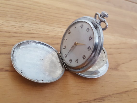 Vintage Art Deco Pocket Watch Fob Watch Etsy