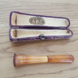 Antique A B C Cheroot Holder, cigarette holder, Original Box