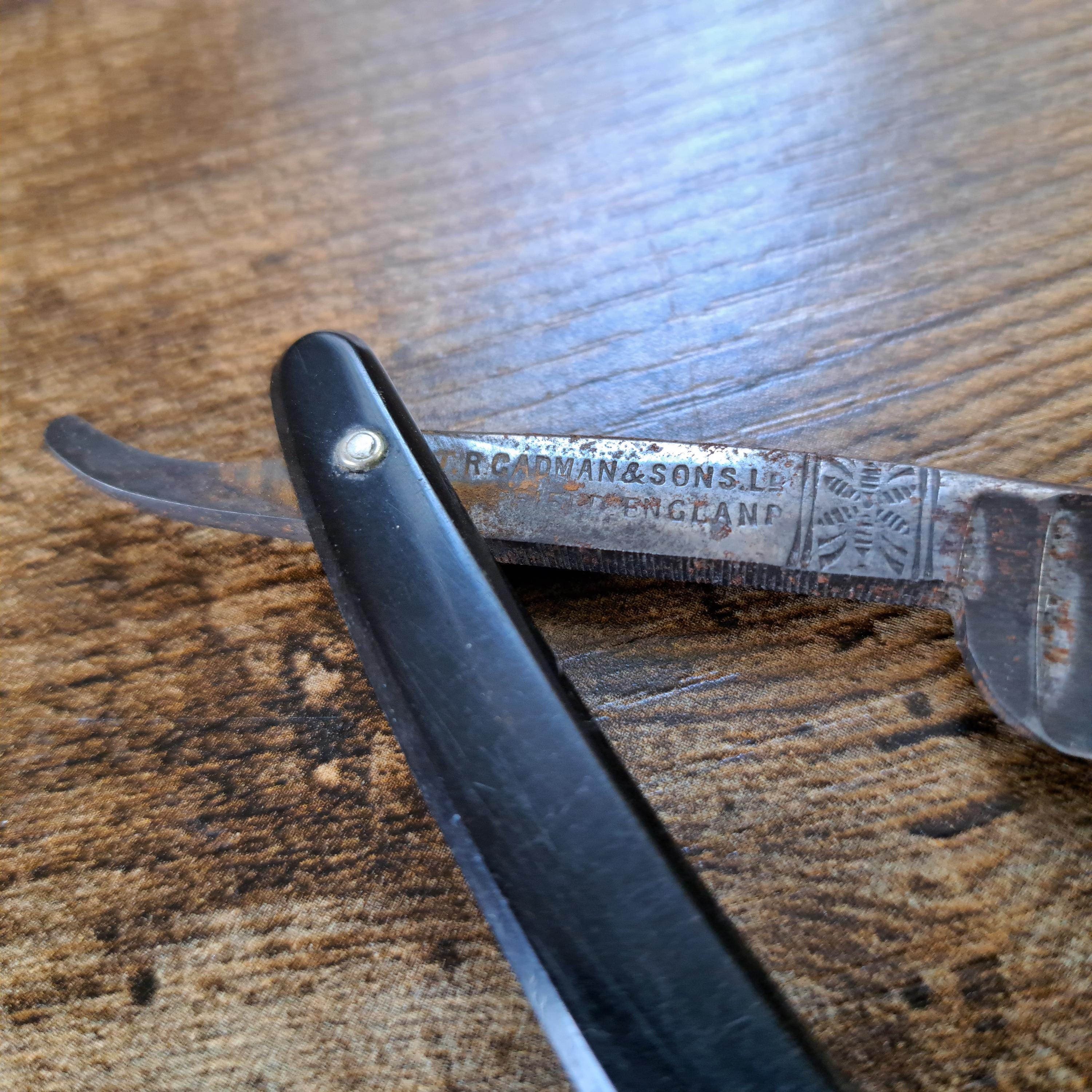 Vintage Bengall Straight Razor: T R Cadman Sheffield Cut Throat - Etsy