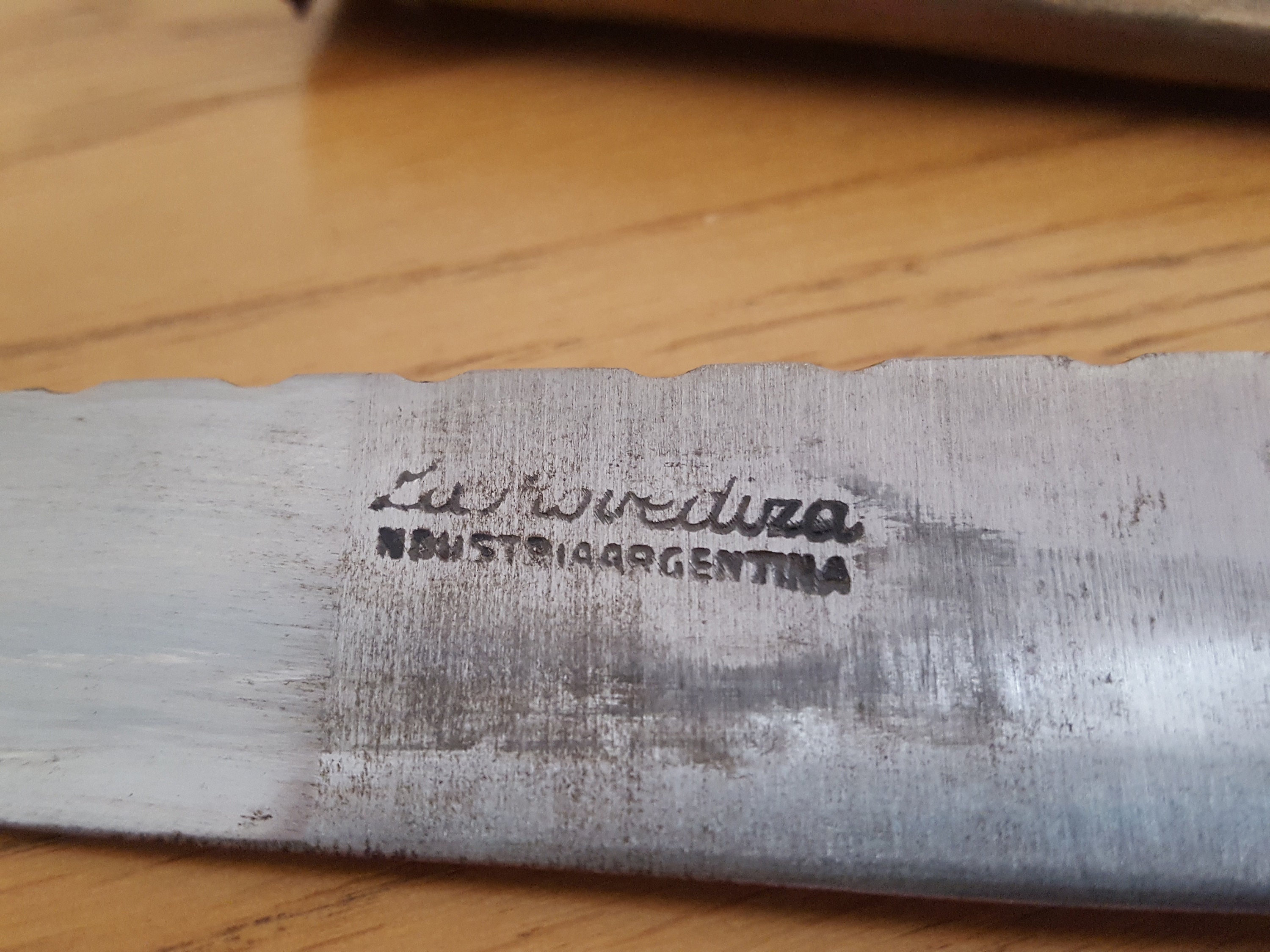 Vintage Industria Argentina Silver and Gold Knife Boxed 800 Etsy