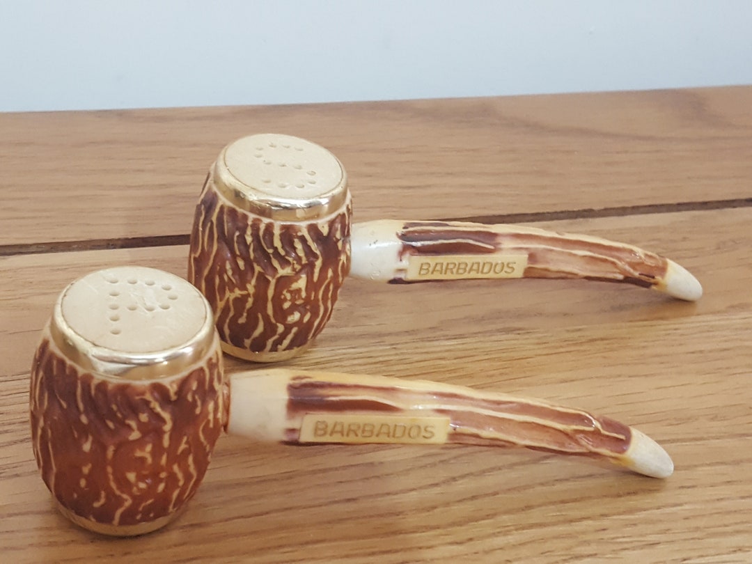 Vintage Cruet Set, Unusual Condiment Set, Salt & Pepper, Vintage Cruet