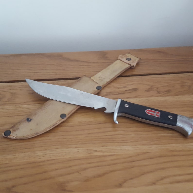 Vintage Albacete Fixed Blade Knife Spanish Knife leather Etsy