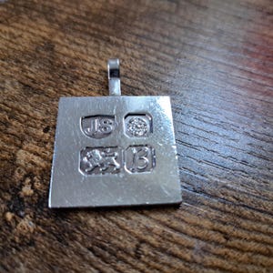 Vintage Silver Ingot, Jack Spencer (Silversmith) Ltd, 1976, Ingot Pendant, fine jewellery, Solid Silver