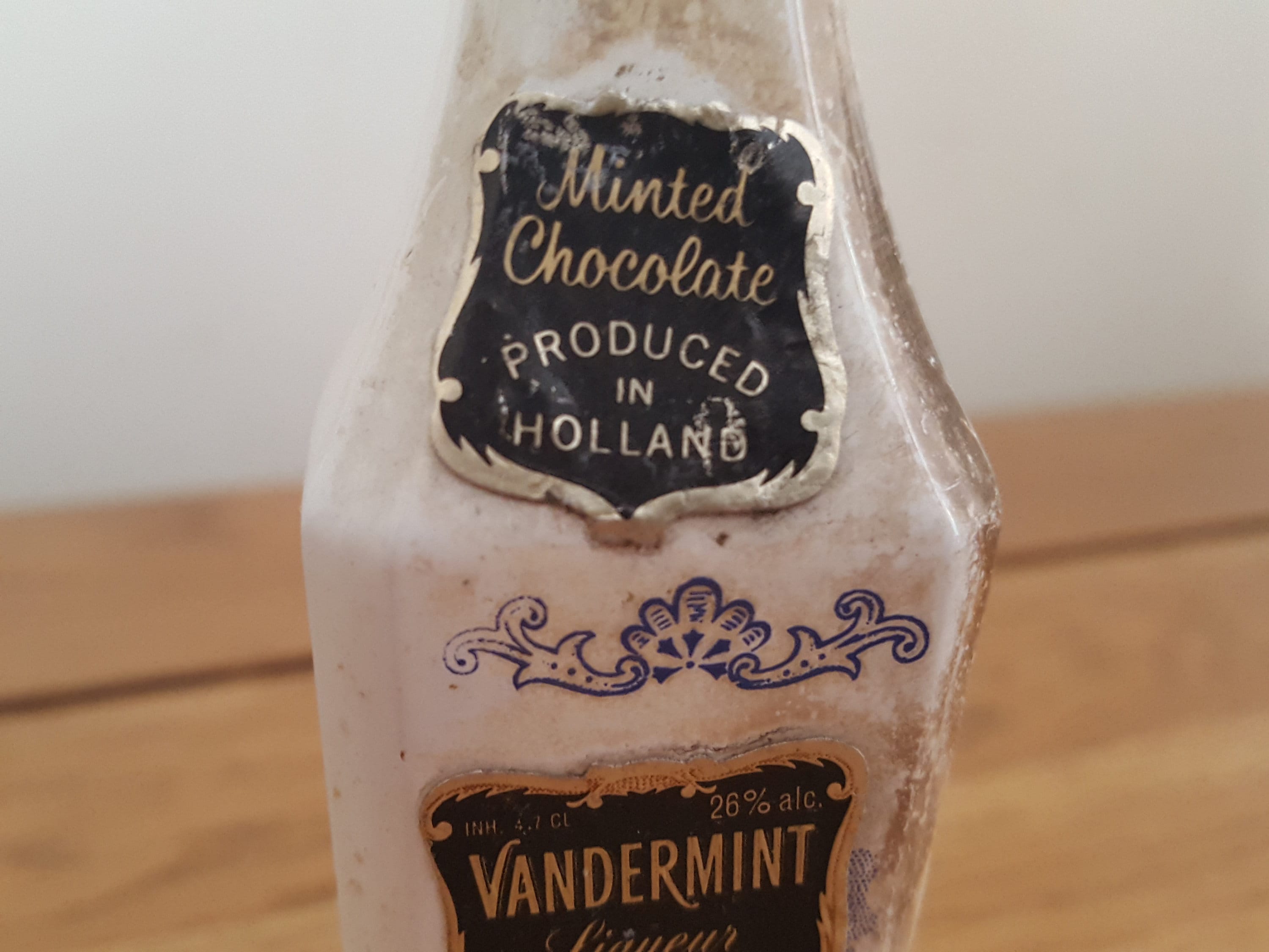 Vintage Vandermint Liqueur Jug, RARE Miniature Bottle