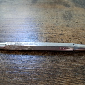 Antique Hallmarked Sterling Silver Propelling Pencil, 1923, Solid silver pencil, writing, office, Untested