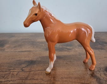 Vintage Beswick Horse, Palomino Pony, Figurine, Statue of Horse, Ornament
