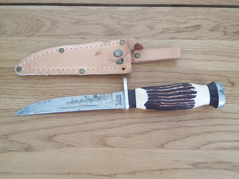 Vintage Jowika Republic Of Ireland hunting knife leather Etsy