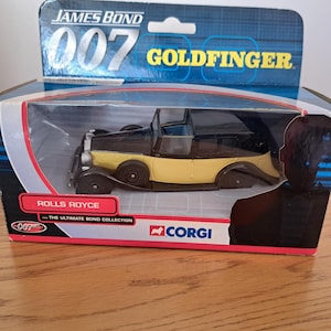 Vintage Corgi Diecast James Bond 007 Goldfinger Rolls Royce , Voiture moulée sous pression