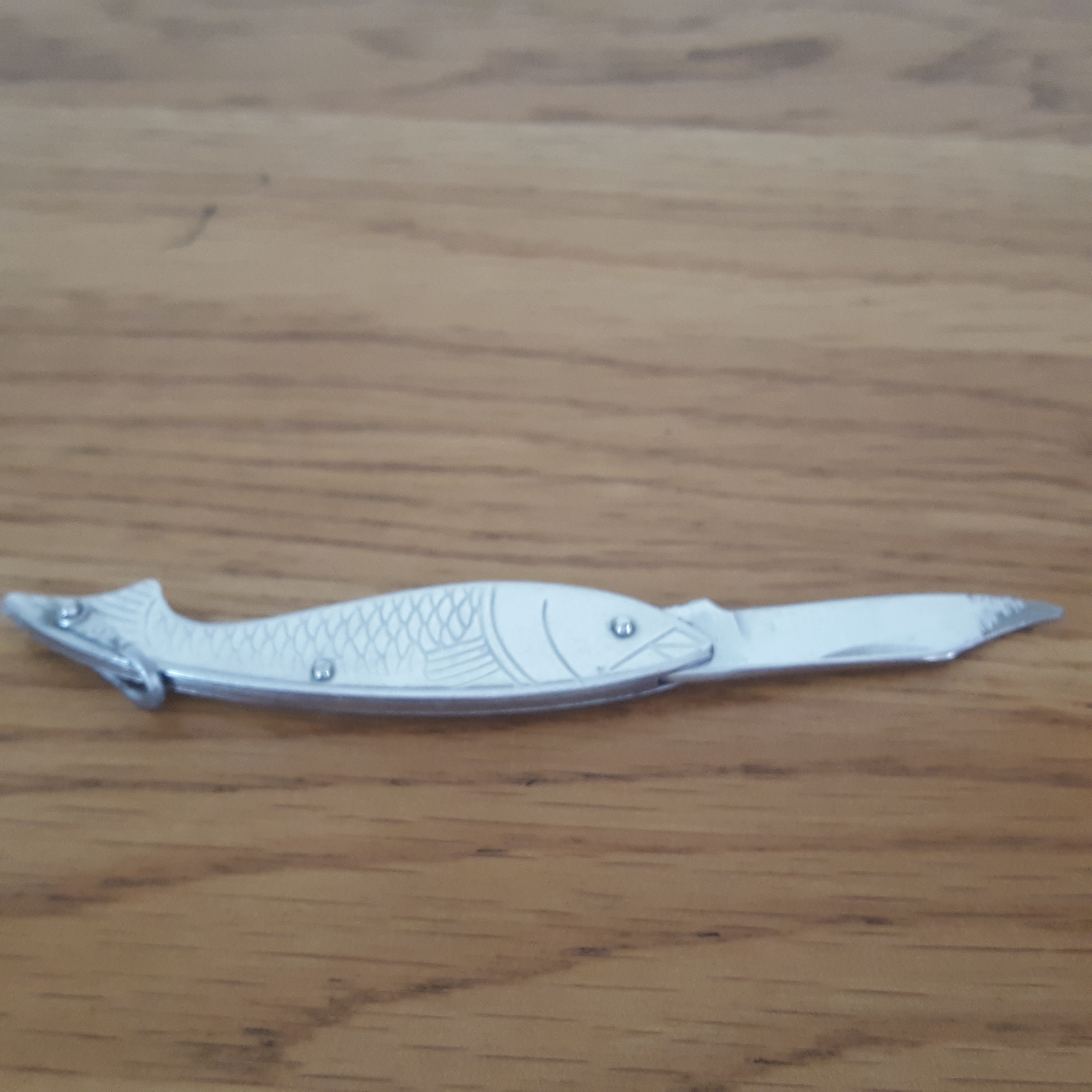Vintage Fish Shaped Pocket Knife, Single Blade, Folding Knife